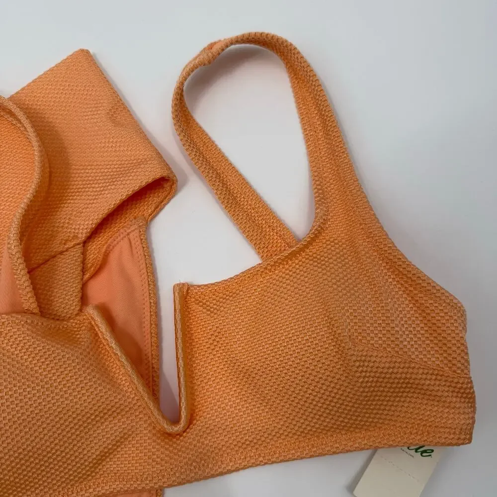 Aerie Bikini Set Size XS/Small Real Good Bottom Textured High Waist Swim NWT